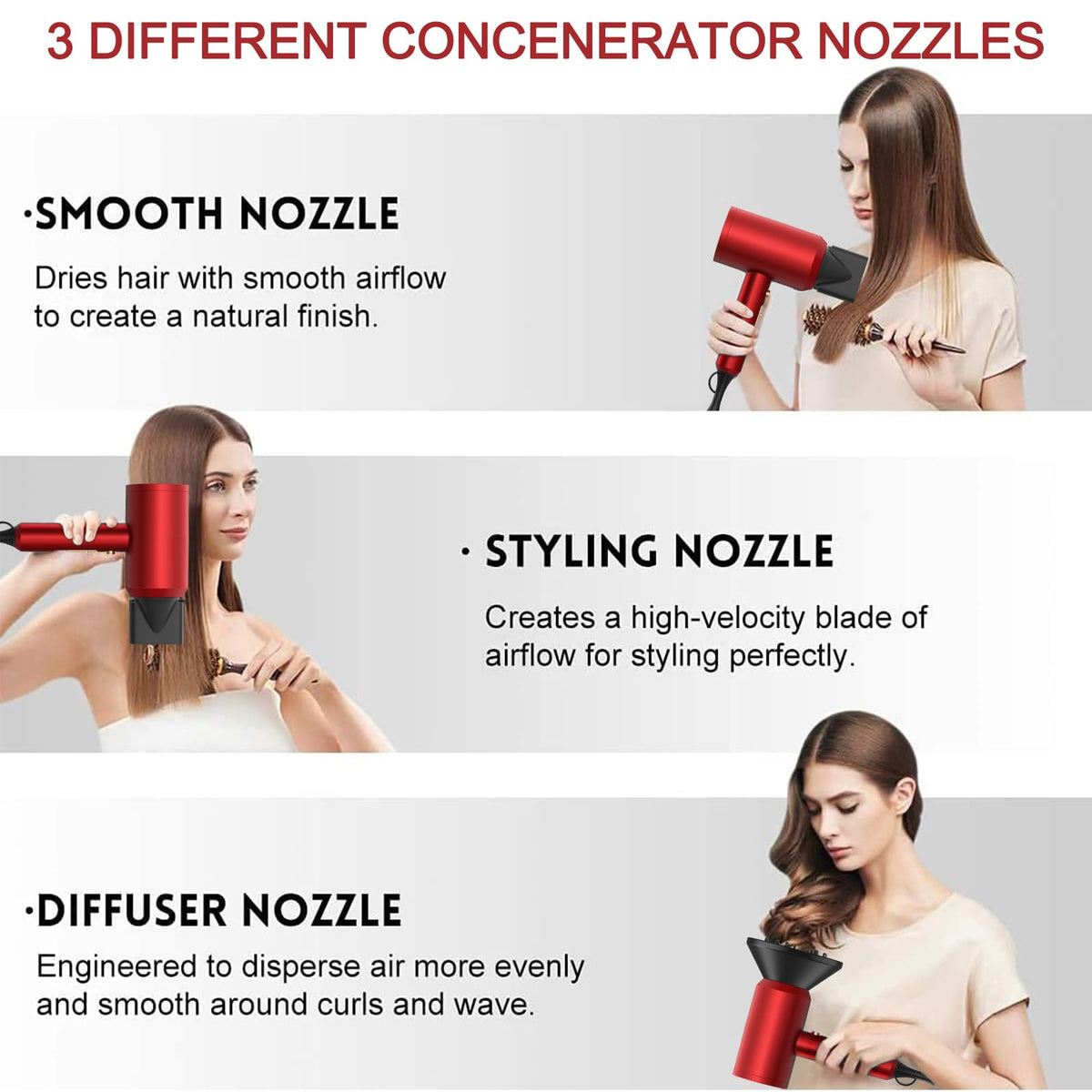 slopehill concentrators and diffuser laid out for versatile styling