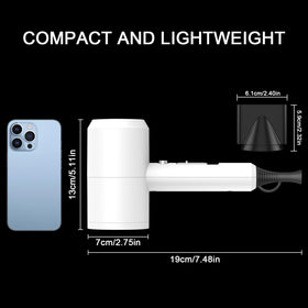 slopehill size comparison with hand showing compact, travel-friendly design