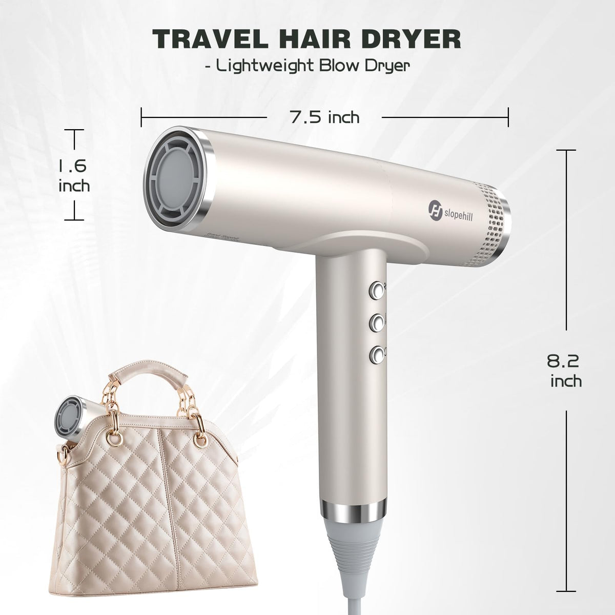 slopehill beside passport and toiletry bag for lightweight travel convenience