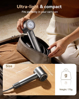 SMADYYY held in hand to show lightweight design and travel-friendly size