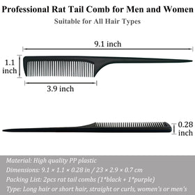 SmaringWing close-up of fine teeth and rounded tips protects scalp while detangling