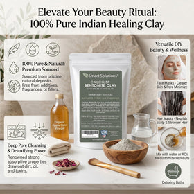 SMART SOLUTIONS applying clay mask to cheek showing gentle cleansing benefit