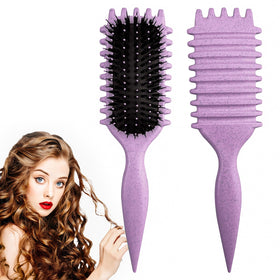 SMARTBEST Candy Brush front view showing purple body and overall shape for easy styling