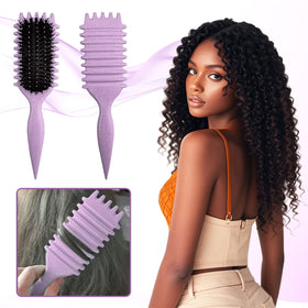 SMARTBEST Candy Brush on a vanity with styling products showing everyday grooming benefit
