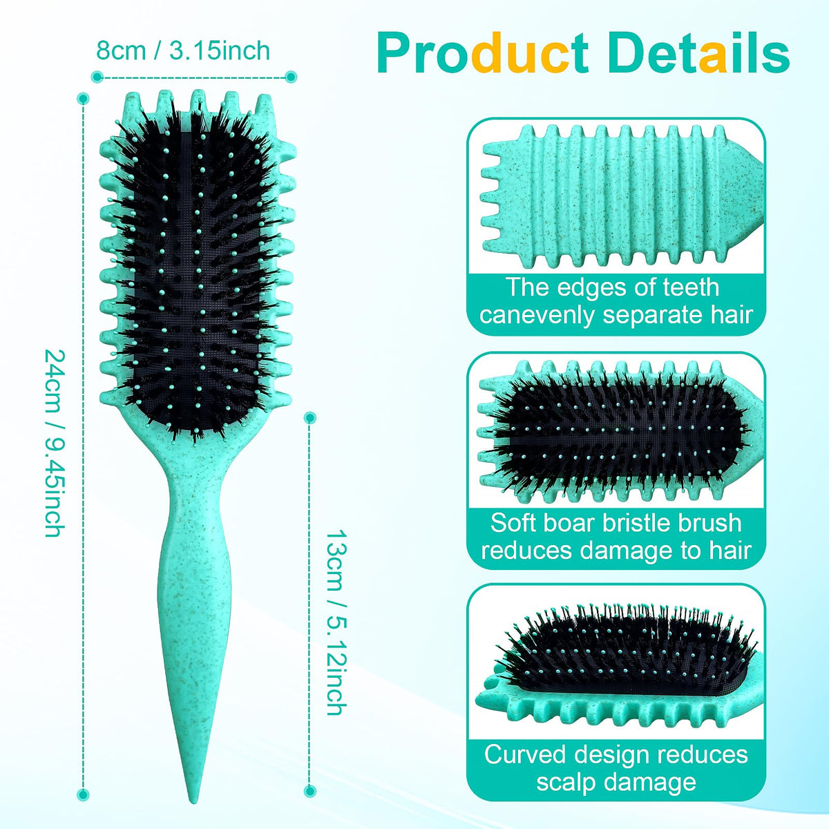 SMARTBEST Candy Brush side profile with ergonomic handle for steady grip