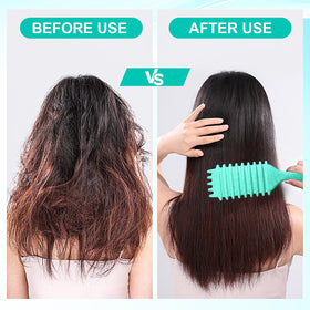 SMARTBEST Candy Brush beside a hand to show compact size and control