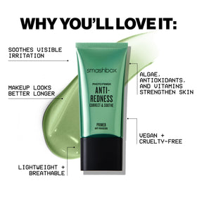Smashbox application with fingers blending primer for even base
