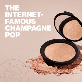 Smashbox X BECCA inside a makeup bag illustrating travel-ready portability