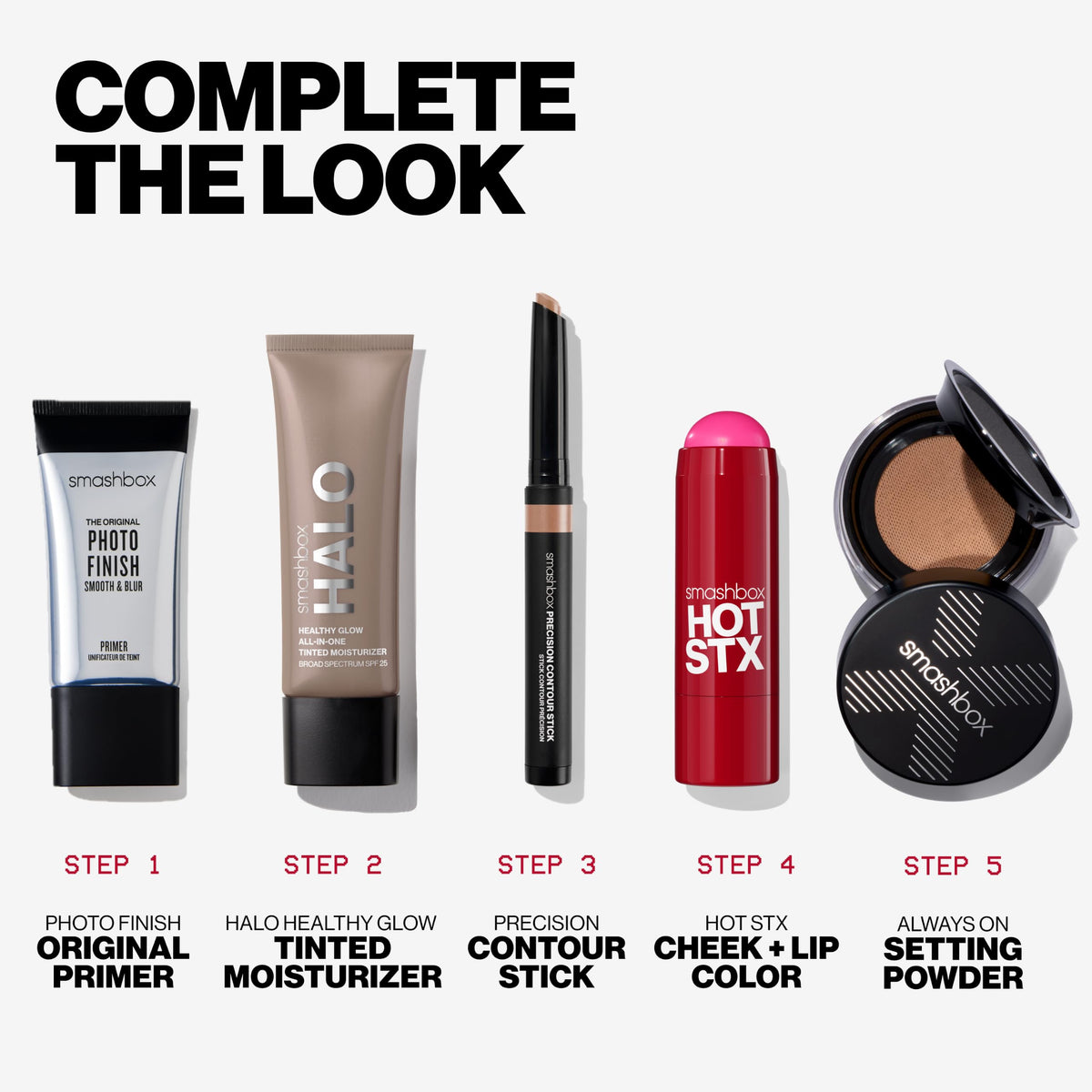 Smashbox Halo being applied with makeup brush for seamless finish