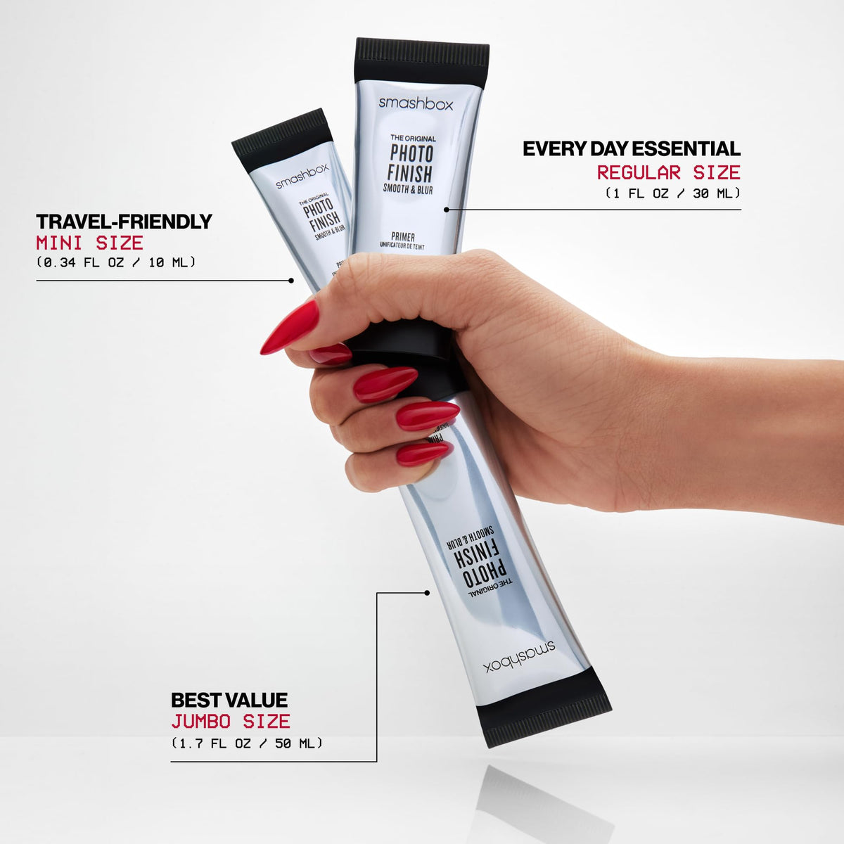 Smashbox in a vanity bag lifestyle shot for on-the-go touch-ups