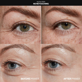 Smashbox primer texture close-up revealing silky, blur effect for even makeup application