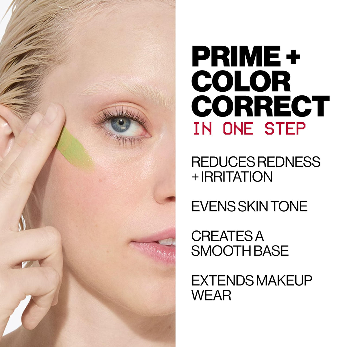 Smashbox primer texture smear highlighting lightweight, breathable finish