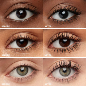Smashbox brush close-up showing double-bristle 360° design for precise coating