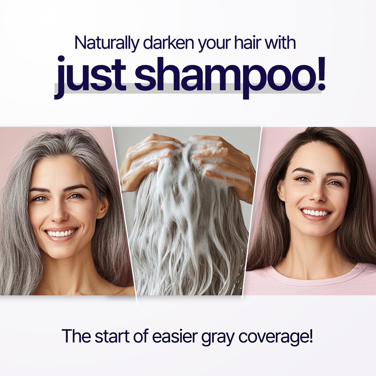 SMIB shampoo pouring to reveal smooth texture and easy spread