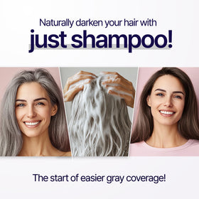 SMIB shampoo pouring to reveal smooth texture and easy spread