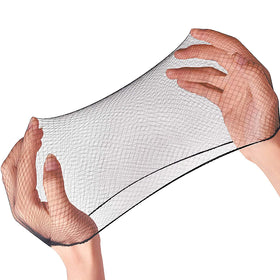 Smilco front packaging showing 100 black hair nets and clear branding benefiting bulk supply