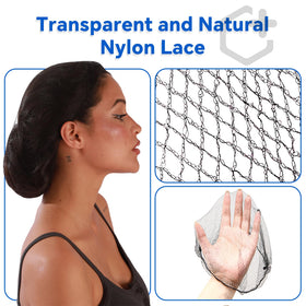 Smilco hair net on a bun demonstrating smooth, invisible containment