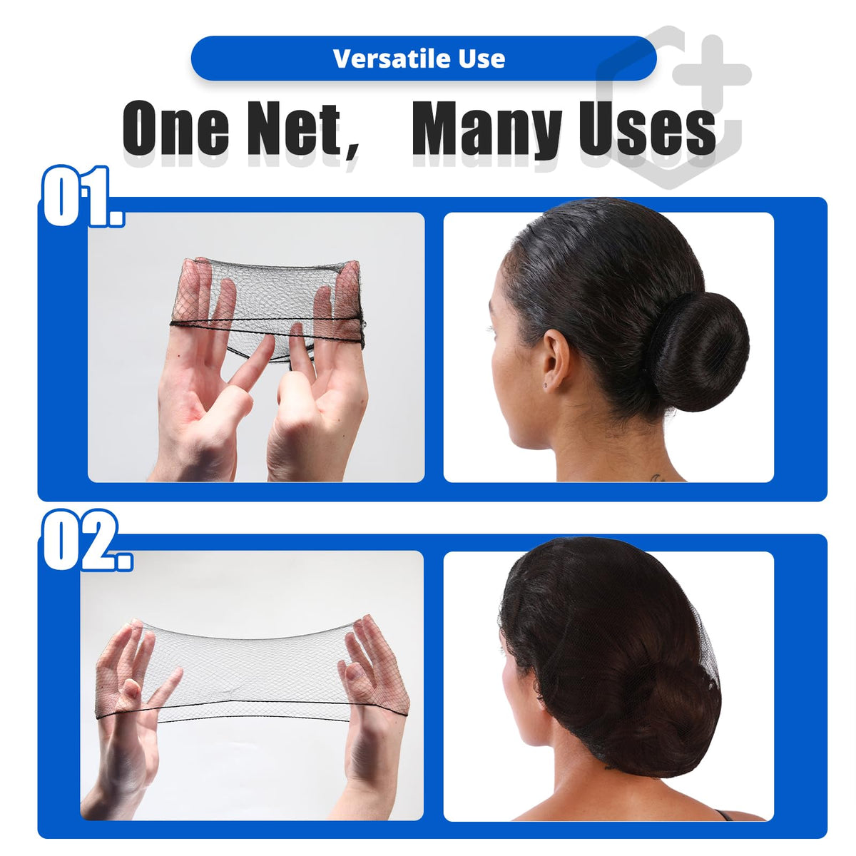 Smilco size comparison in hand showing 26-inch coverage for long hair