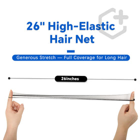 Smilco hair net under wig showing neat base and reduced slippage
