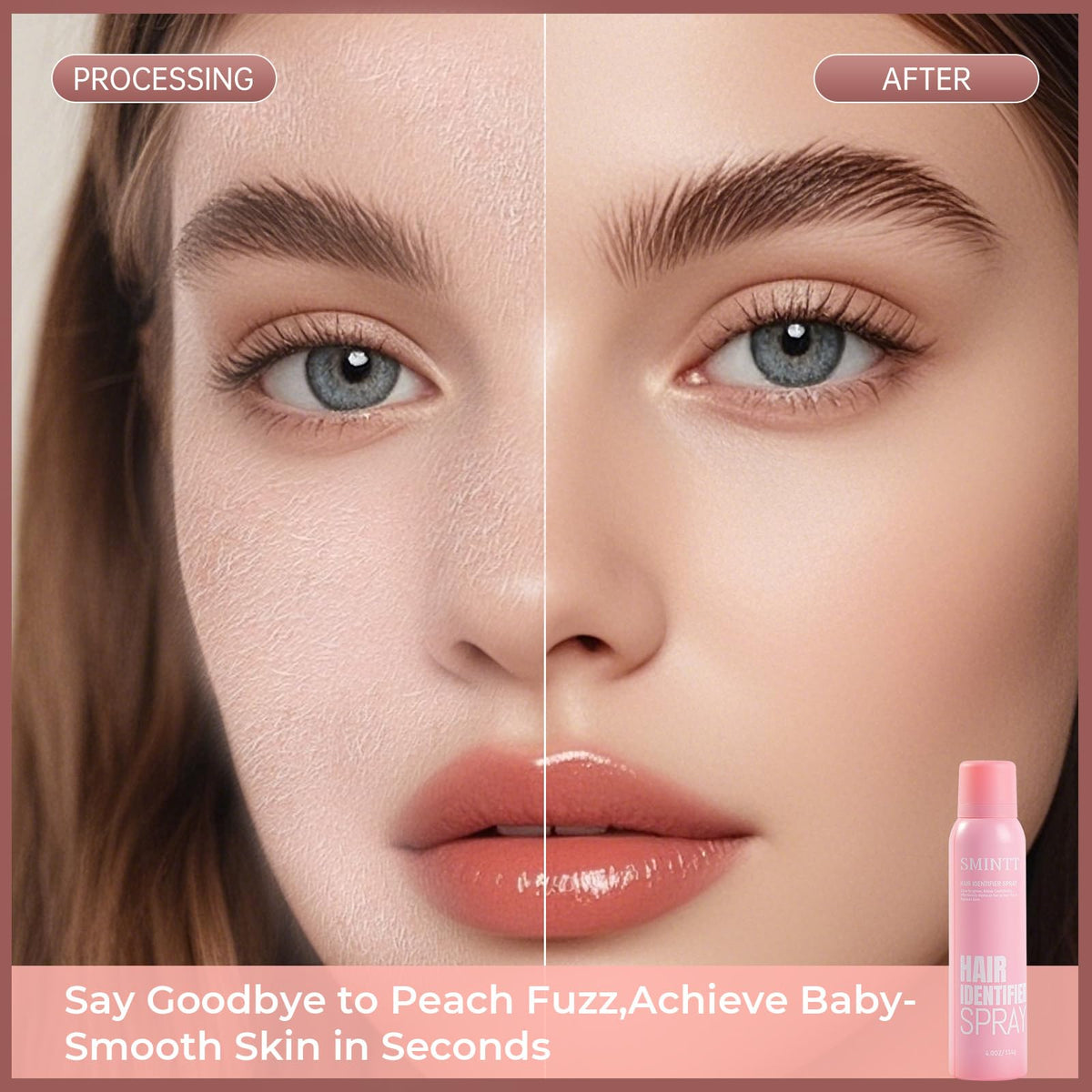 SMINTT label ingredients close-up listing botanical extracts to reassure sensitive-skin users