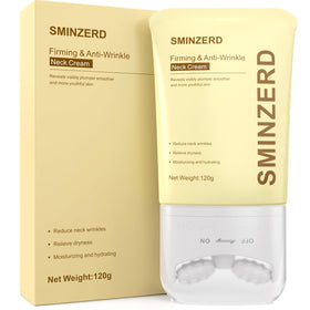 SMINZERD front packaging showing tube and roller, promotes firming benefits