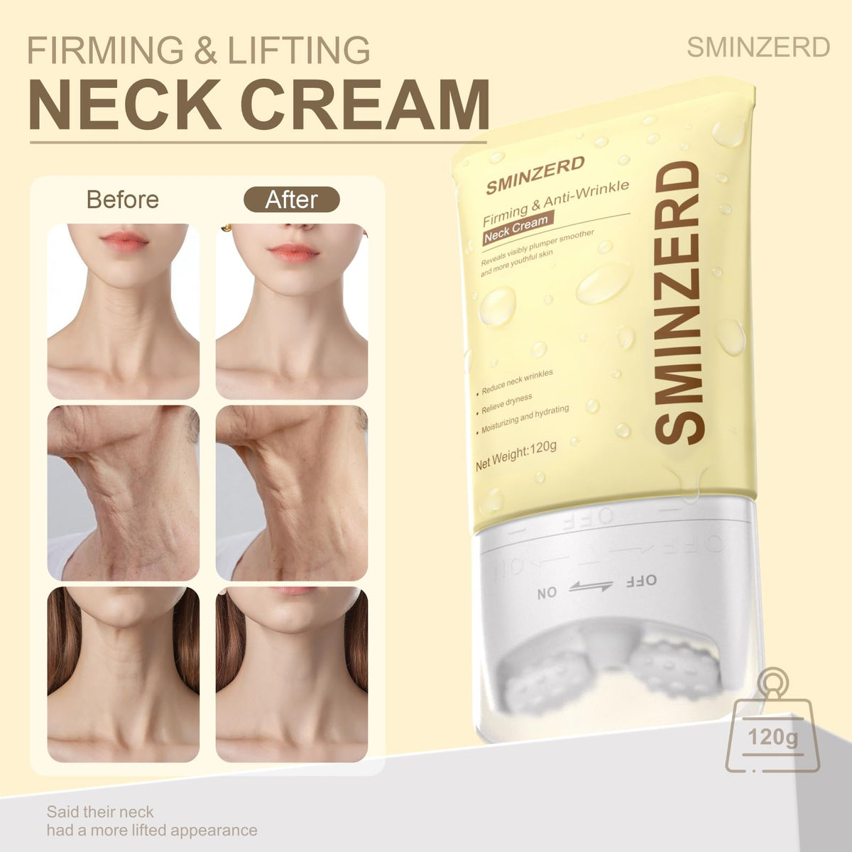SMINZERD stainless-steel roller close-up for cooling massage and absorption