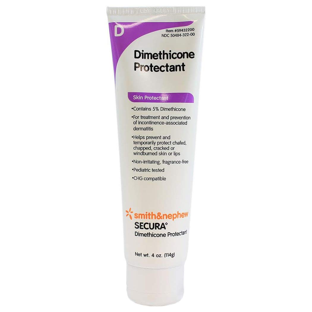 Smith & Nephew Secura front tube showing label and clear application benefit