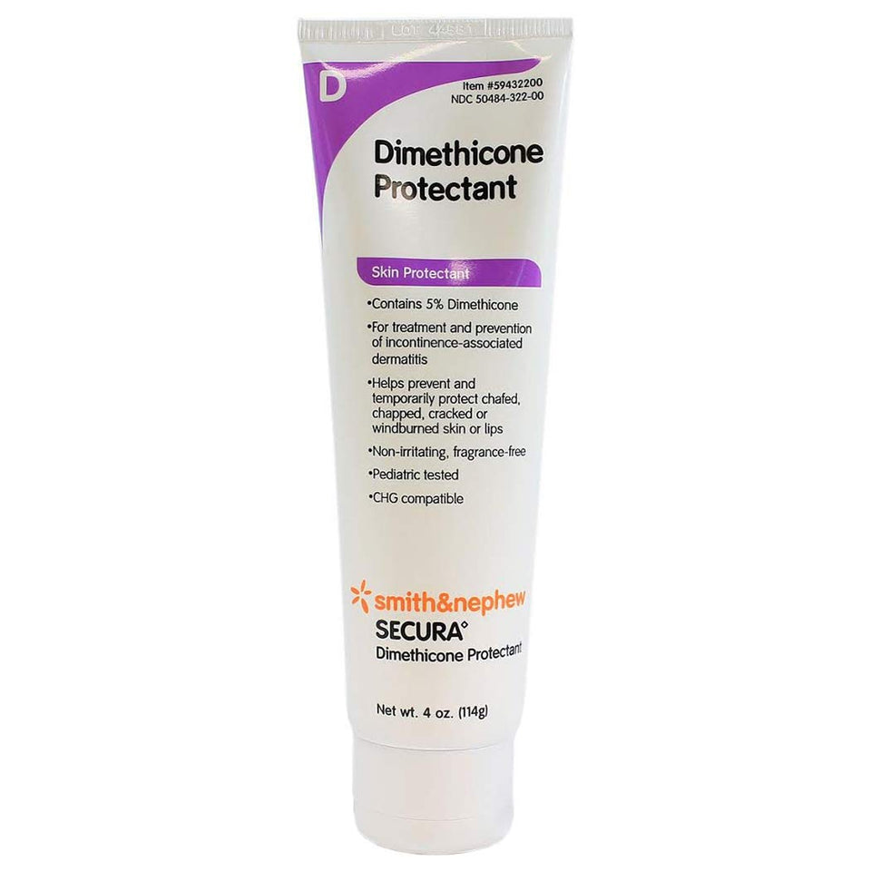 Smith & Nephew Secura front tube showing label and clear application benefit