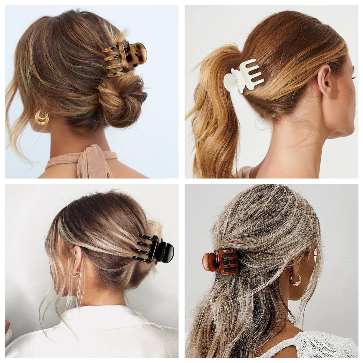 SMKSL clips securing fine hair to prevent slipping with gentle hold