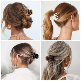 SMKSL clips securing fine hair to prevent slipping with gentle hold