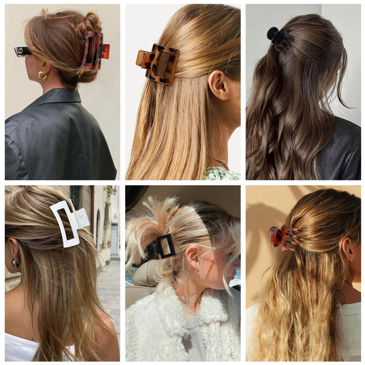 SMKSL clip in hair half-up style showing neat everyday styling