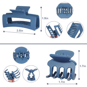 SMKSL rectangle clip securing thick hair into a tidy updo for reliable daytime wear