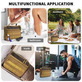 SMONT front MOLLE panel with carabiner attached for extra accessory organization