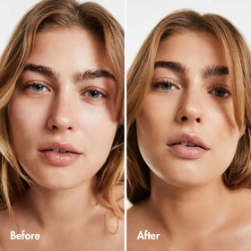 Smooche pump dispensing lightweight foundation texture for quick, mess-free application