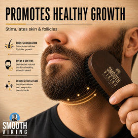 SMOOTH VIKING BEARD CARE gift-ready box lifestyle shot for gifting appeal