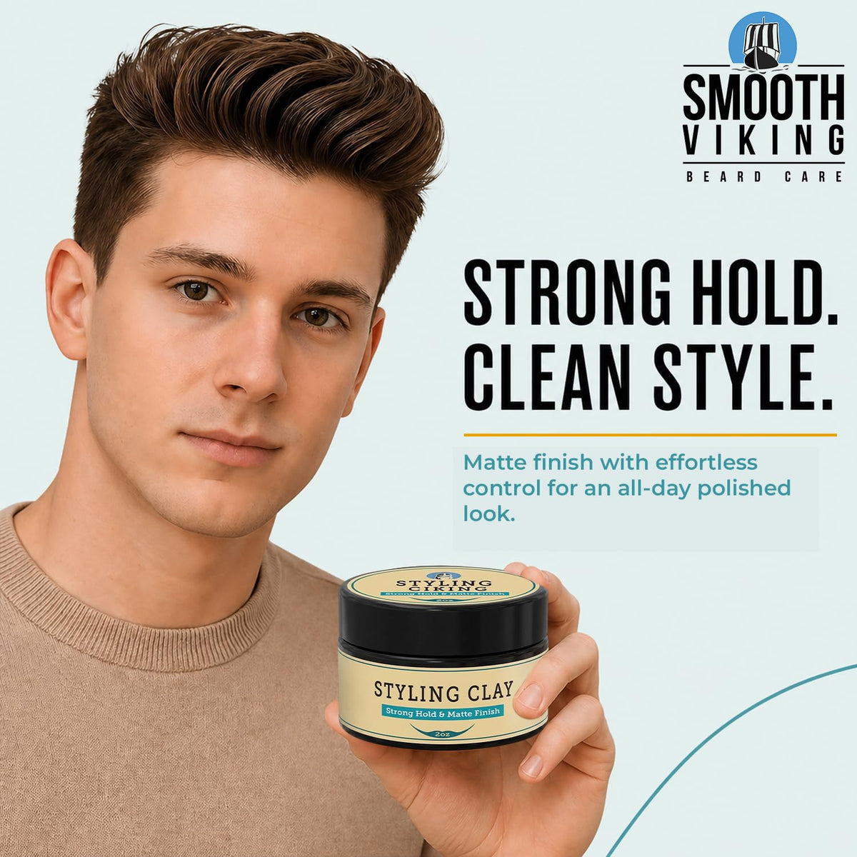Smooth Viking side label close-up highlighting product details and benefits