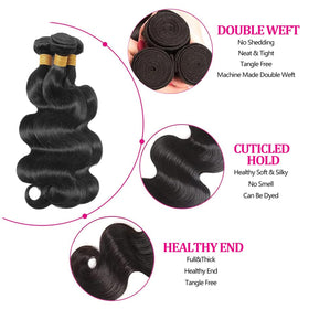 Smoothair close-up of body wave texture showing soft shine and smooth touch benefit