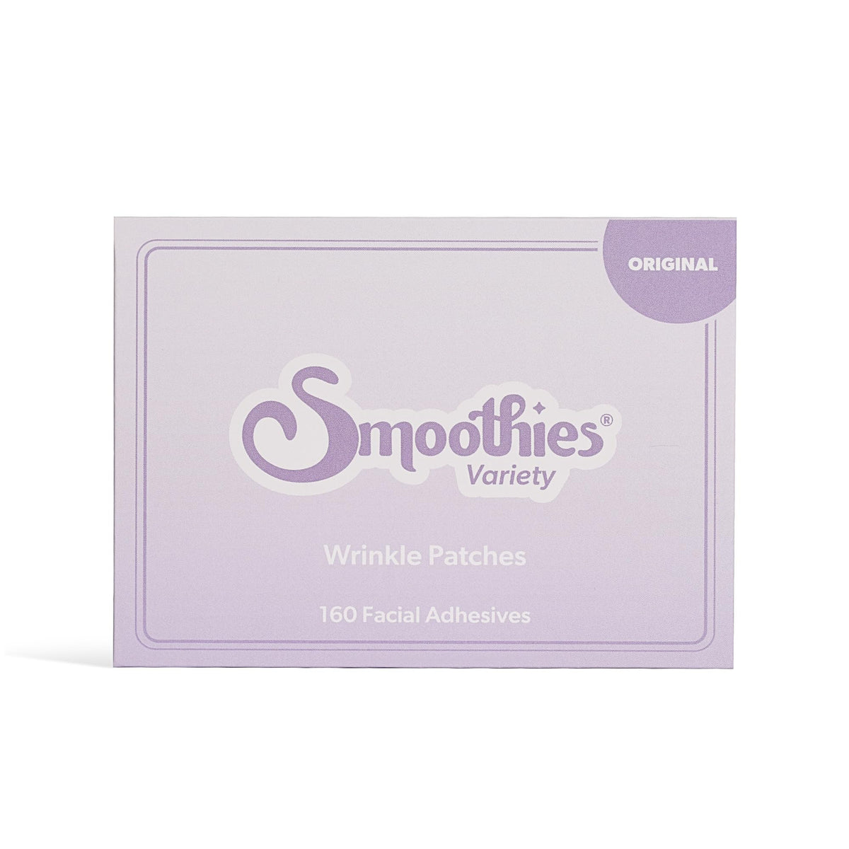 Smoothies patch next to hand on bedside table showing scale and travel-ready convenience
