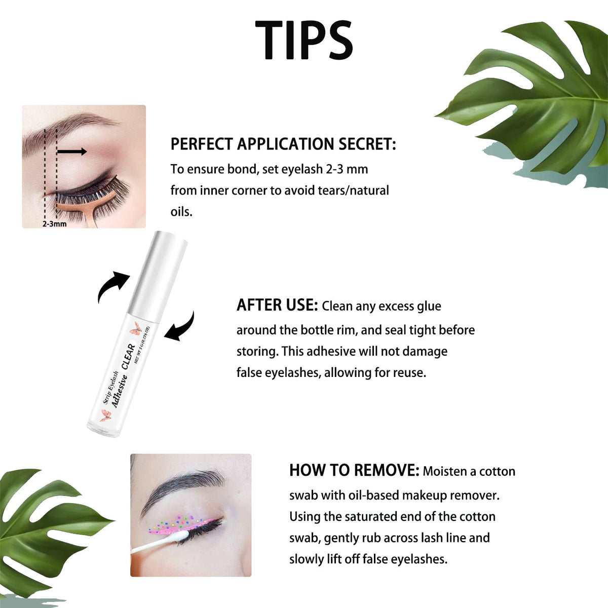 SMSUX applying glue to false lashes demonstrating easy use