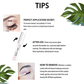 SMSUX applying glue to false lashes demonstrating easy use