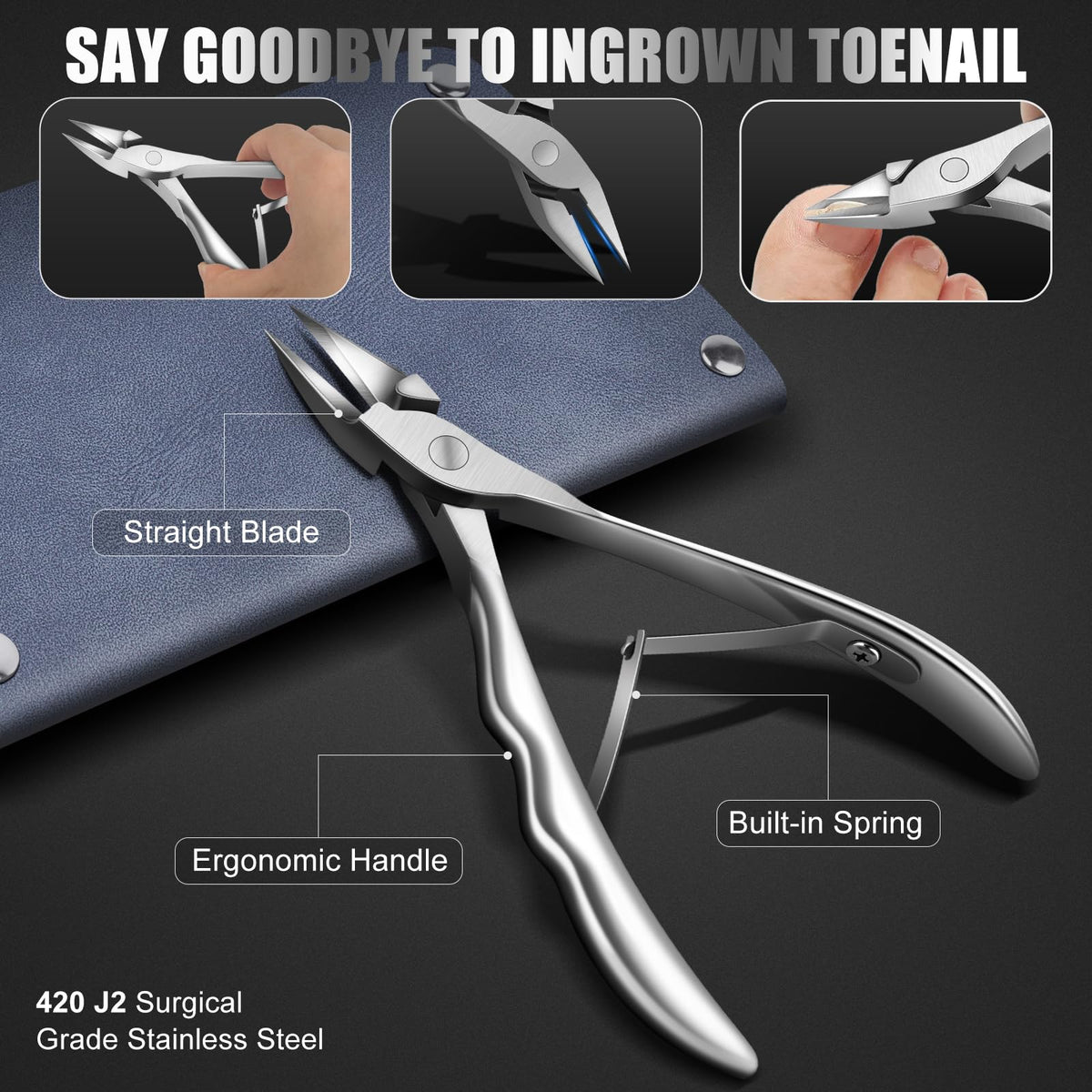 SMZHealing cuticle pusher and deep-clean needle showing debris removal advantage