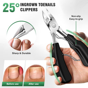 SMZHealing clipper in use by senior demonstrating safer trimming and reduced bending