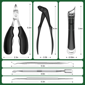 SMZHealing clippers beside a coin to show scale and ergonomic long-handle advantage