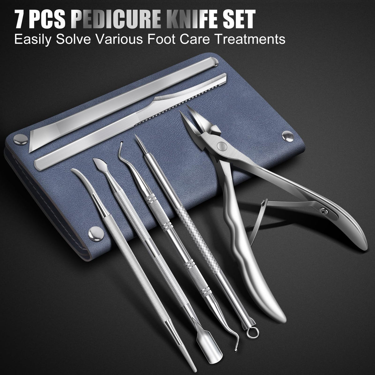 SMZHealing straight-edge toenail clippers close-up showing precise cut for thick nails