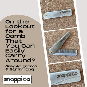 Snappi Co close-up of finely spaced teeth highlighting smooth detangling benefit