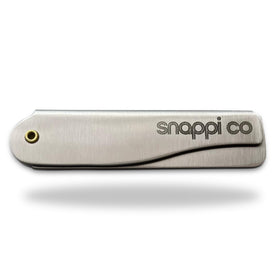 Snappi Co front-facing comb in black gift box showing premium presentation and portability