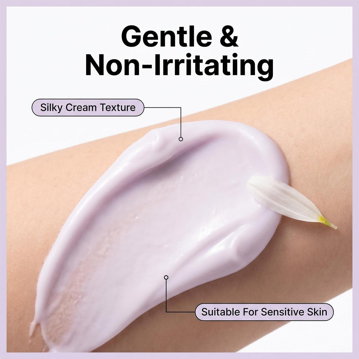 Snatched Cream used on bikini line showing precise, gentle hair removal