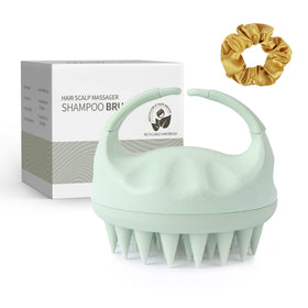 Sndyi front packaging showing green scalp massager and benefits