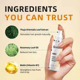 Snidin texture droplet on fingertip showing lightweight, fast-absorbing feel