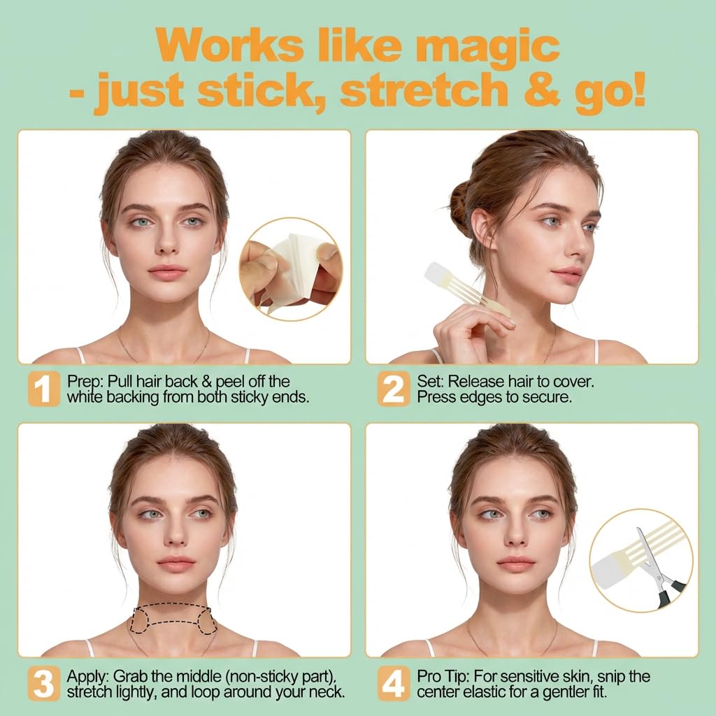 Snifflink strip under makeup showing invisible contouring effect